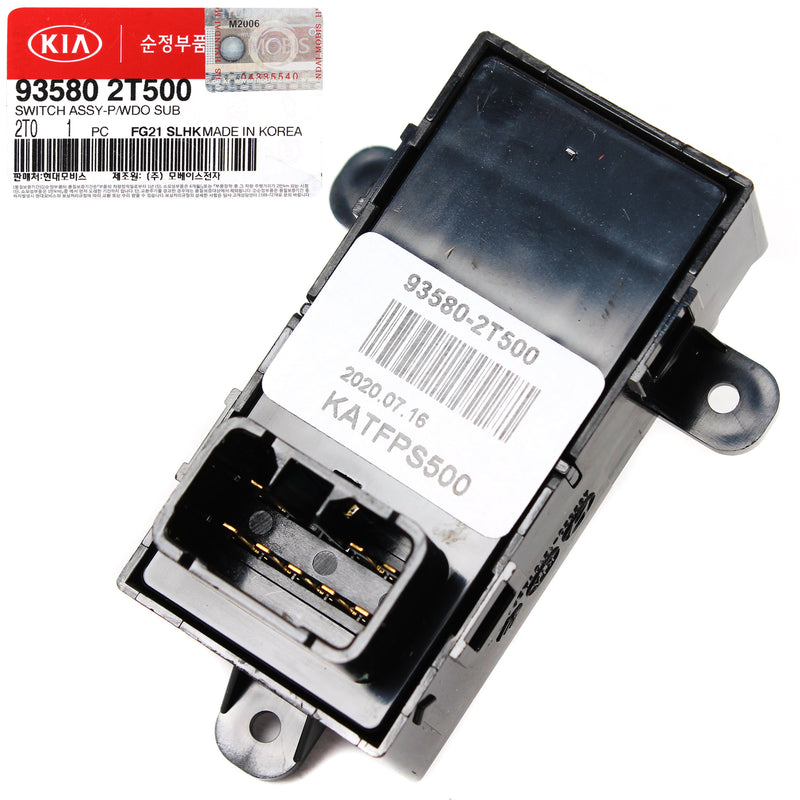 Rear Door Power Window Switch for 2014-2016 Kia Optima 935802T500 GENUINE