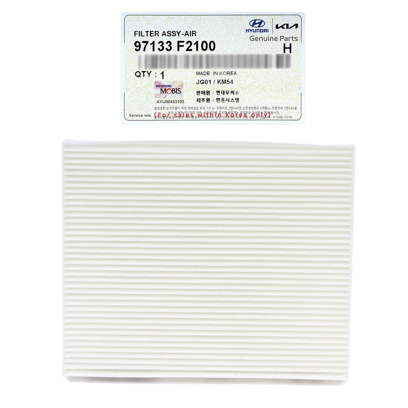 Cabin Air Filter for 17-22 Hyundai Ioniq Kia Niro 97133F2100 GENUINE OEM