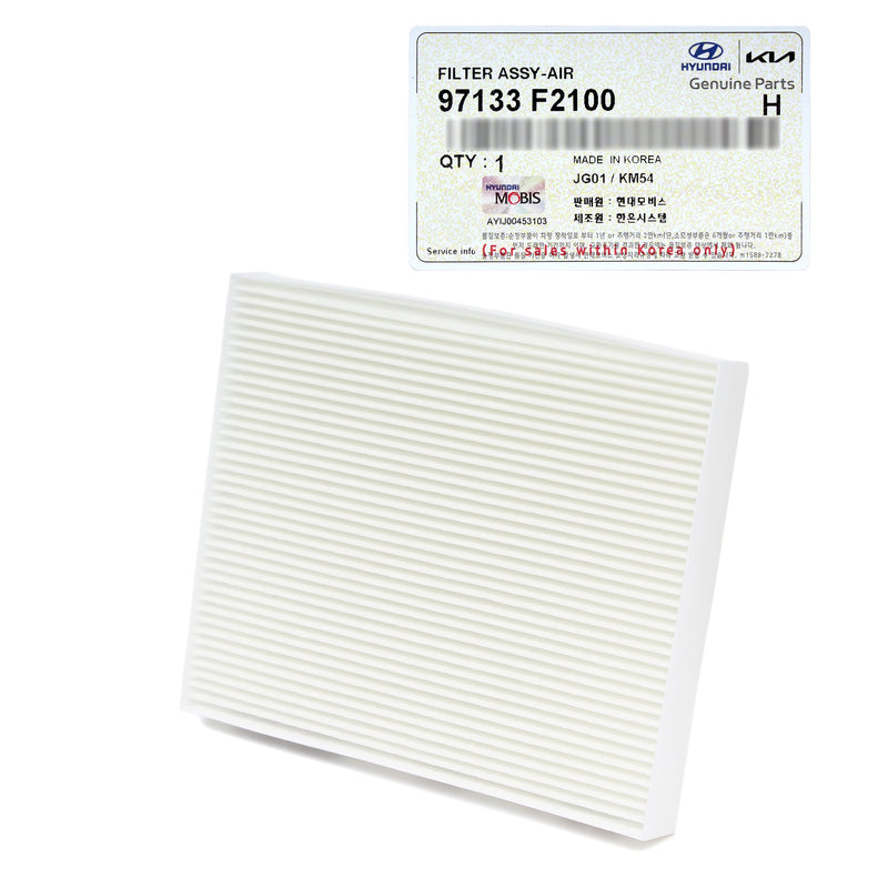 Cabin Air Filter for 17-22 Hyundai Ioniq Kia Niro 97133F2100 GENUINE OEM