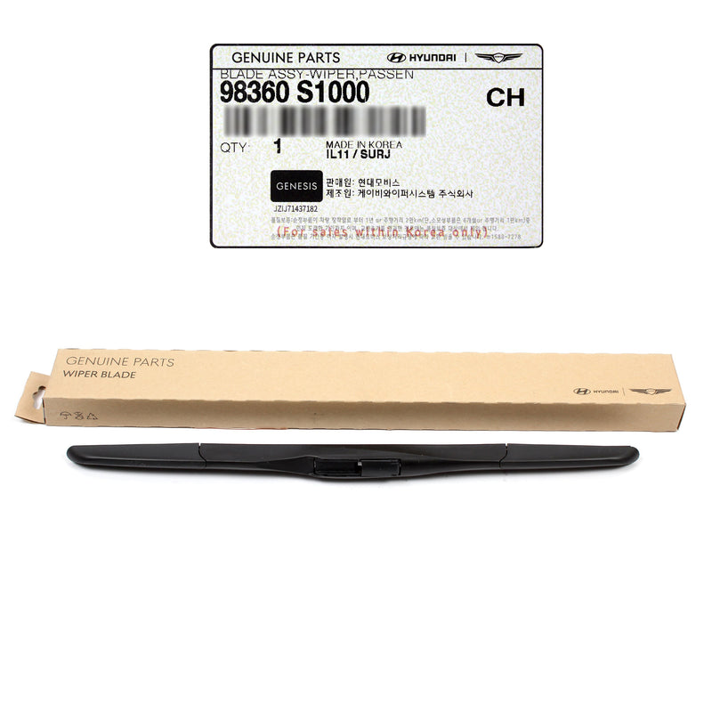 Front Windshield Wiper Blade RIGHT RH for 19-24 G90 Santa Fe Tucson K900 GENUINE