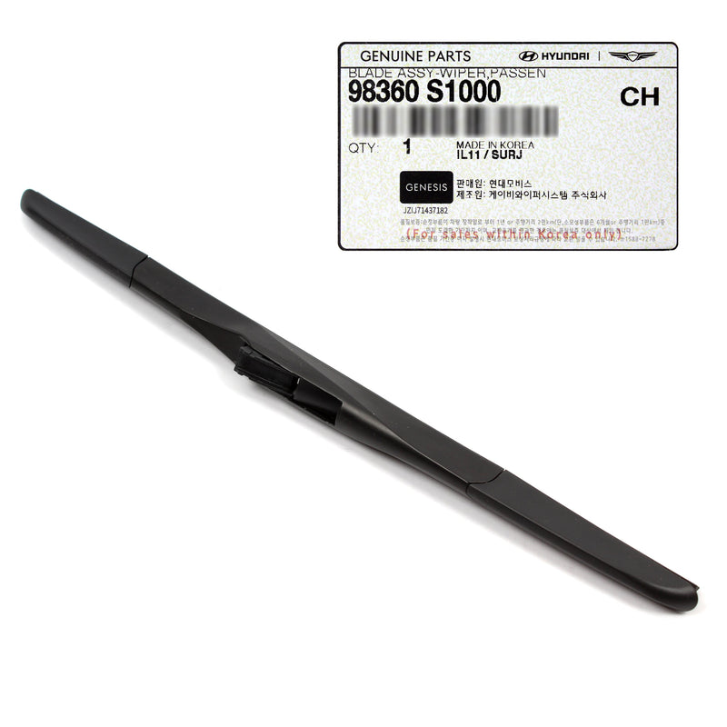 Front Windshield Wiper Blade RIGHT RH for 19-24 G90 Santa Fe Tucson K900 GENUINE