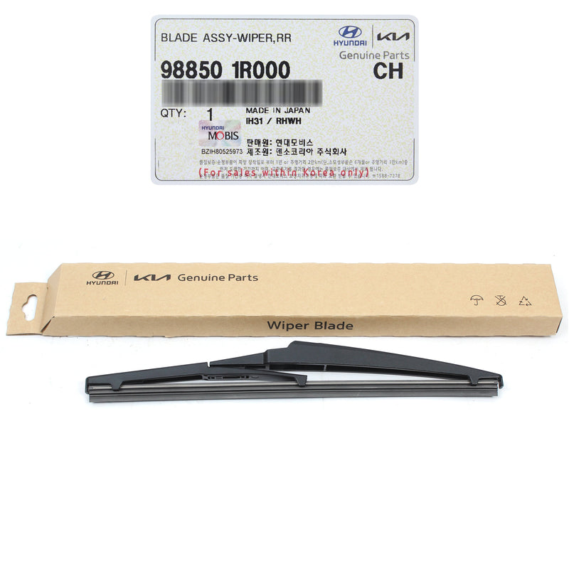 Rear Wiper Blade for 2010-2024 Accent Kona Rio Sorento Soul 98850-1R000 Genuine