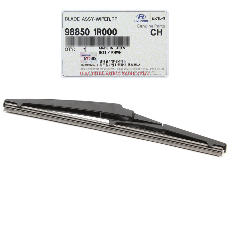 Rear Wiper Blade for 2010-2024 Accent Kona Rio Sorento Soul 98850-1R000 Genuine
