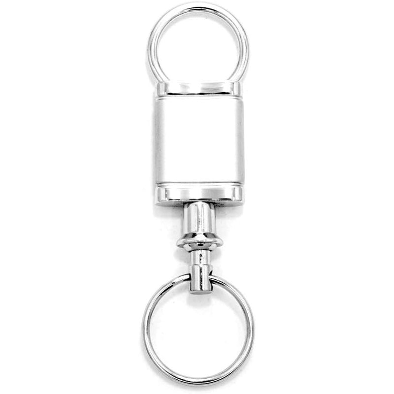 Jeep Au-Tomotive Gold, INC. Grill Logo Metal Valet Key Chain (Chrome)