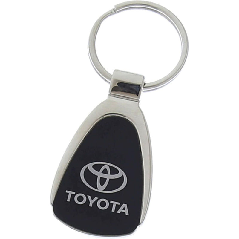 Au-tomotive Gold Toyota Logo Black Tear Drop Key Chain