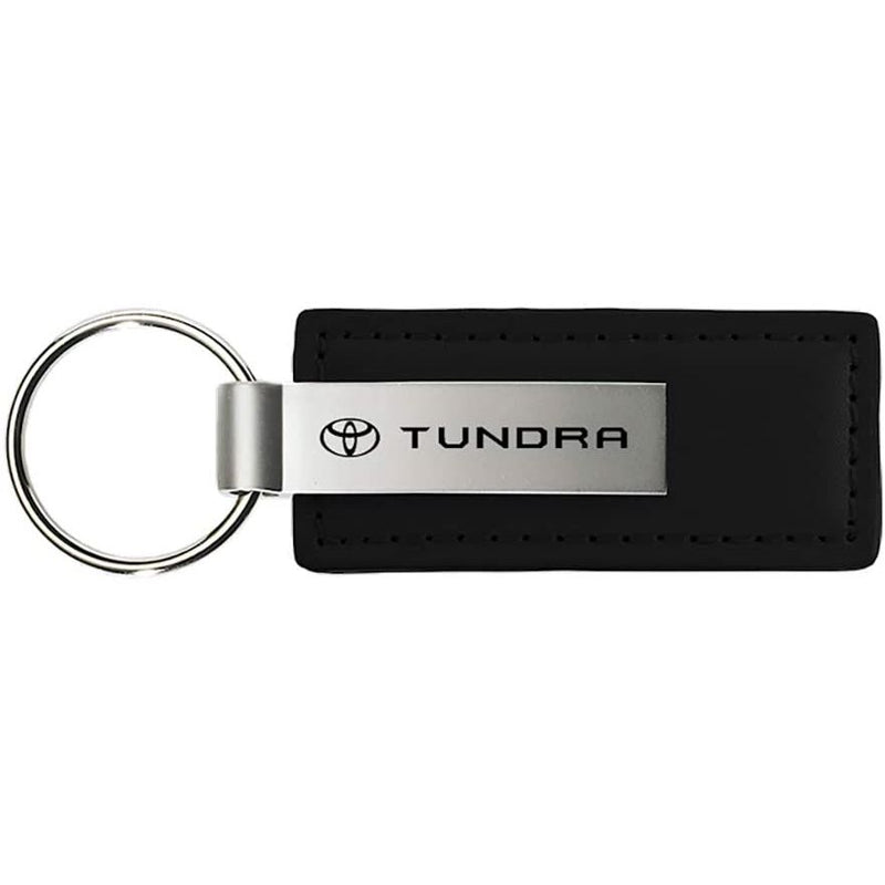 Au-Tomotive Gold, INC. Toyota Tundra Black Leather Key Chain Genuine Licensed Product