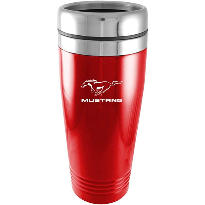 Ford Mustang Red Stainless Steel Travel Mug Tumbler