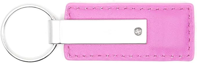 Au-TOMOTIVE GOLD Rectangular Leather Key Chain for Toyota (Pink)