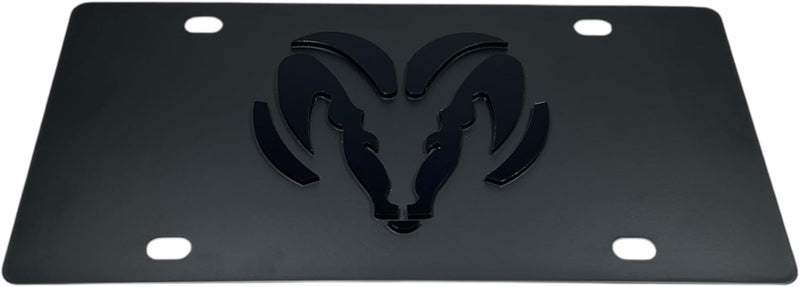 Eurosport Daytona- Compatible with -, Dodge Ram on Carbon Steel License Plate