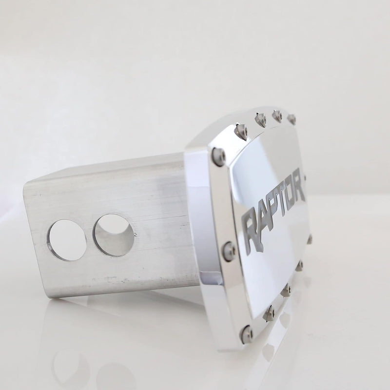 Elite Automotive Products Billet Tow Hitch Cover for Ford Raptor (Chrome)