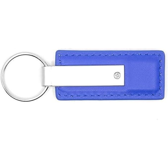 AU-TOMOTIVE GOLD, INC. Officially Licensed Blue Leather Key Fob for Toyota