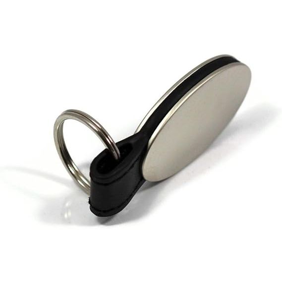 Au-TOMOTIVE GOLD Oval Key Chain for Ford Mustang GT (Black)