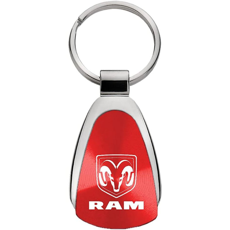 Au-TOMOTIVE GOLD, INC. Officially Licensed Red Teardrop Key Fob for Ram