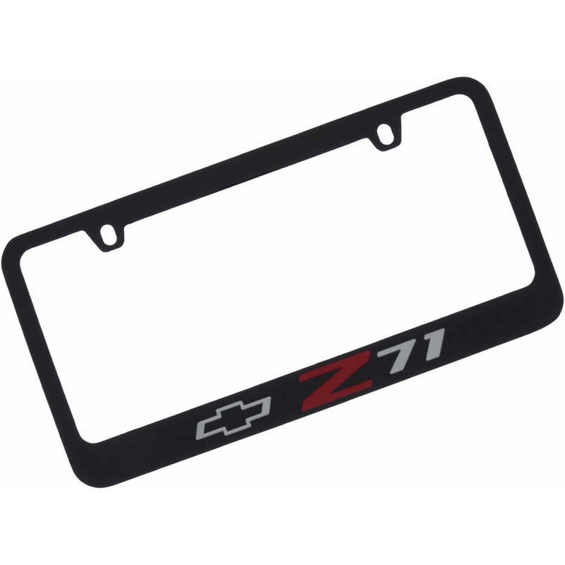 Elite Automotive Engraved License Plate Frame for Chevrolet Z71 (Black)