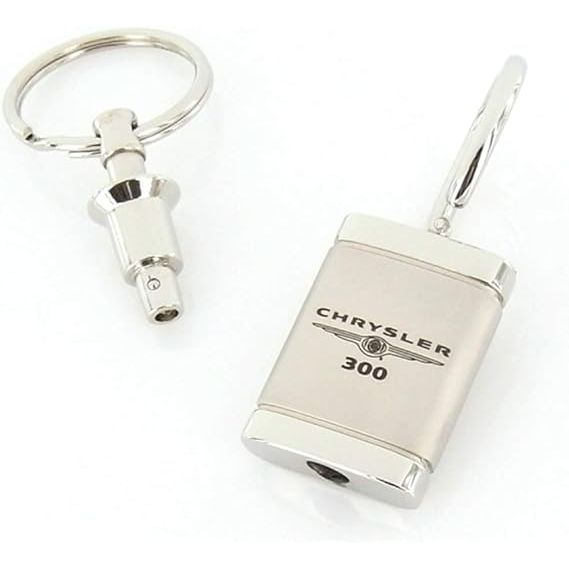 Au-TOMOTIVE GOLD Satin Valet Keychain for Chrysler 300 (Chrome)