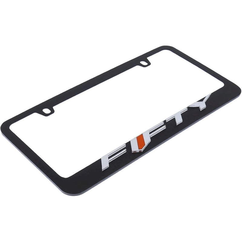 Eurosport Daytona- Compatible with -, Camaro Fifty Black License Plate Frame