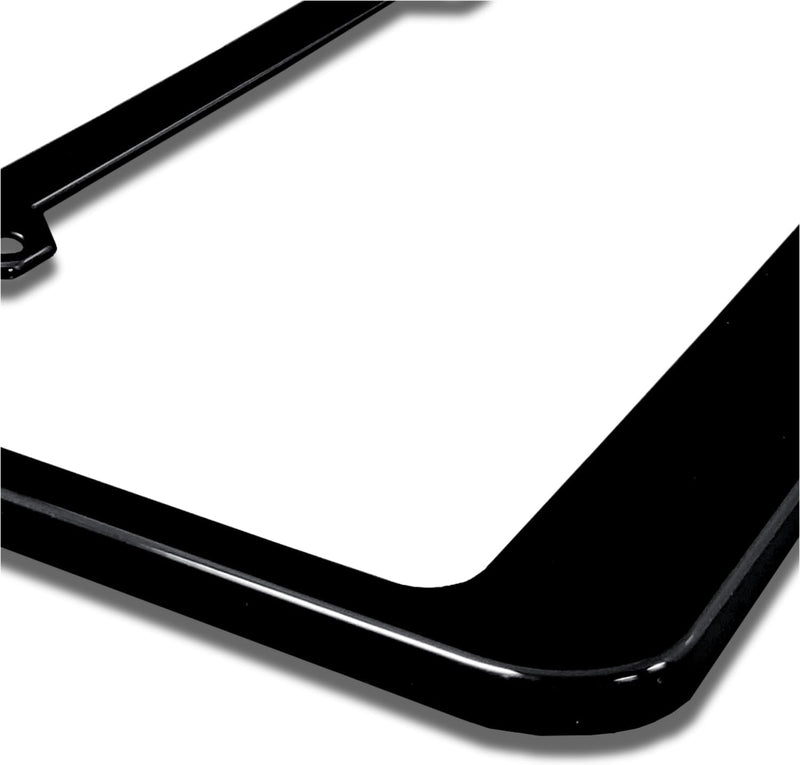 Au-TOMOTIVE GOLD UV Polycarbonate License Plate Frame for Toyota (Red on Black)