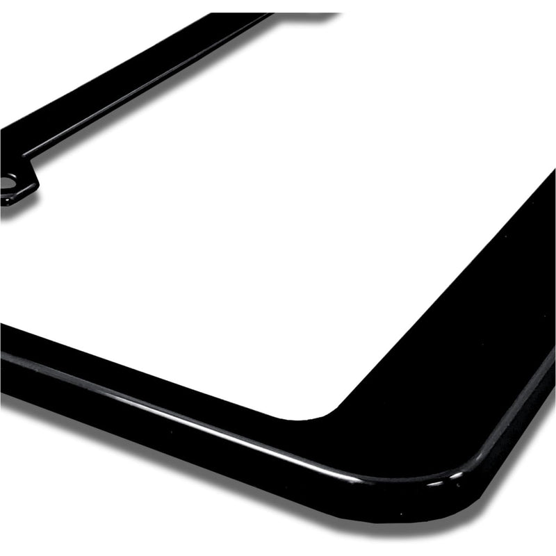 Au-TOMOTIVE GOLD UV Print Black Polycarbonate License Plate Frame for Dodge Ram