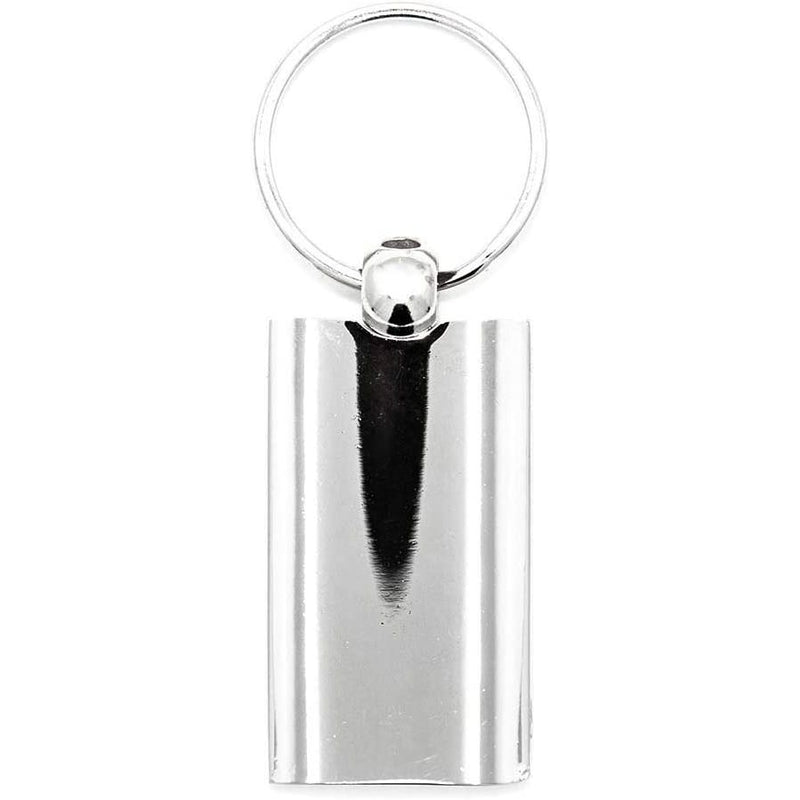 Au-Tomotive Gold, Ford Mustang Blue Spun Brushed Metal Key Chain