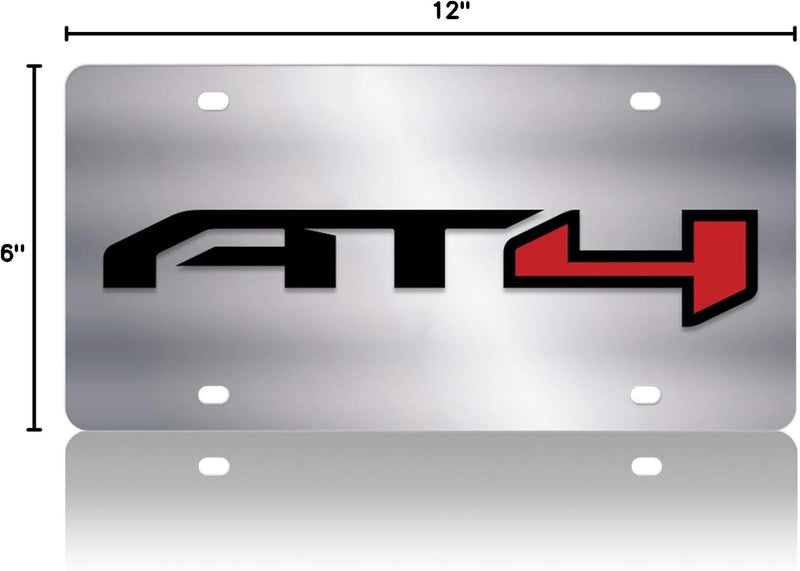 Eurosport Daytona- GMC AT4 Stainless Steel License Plate