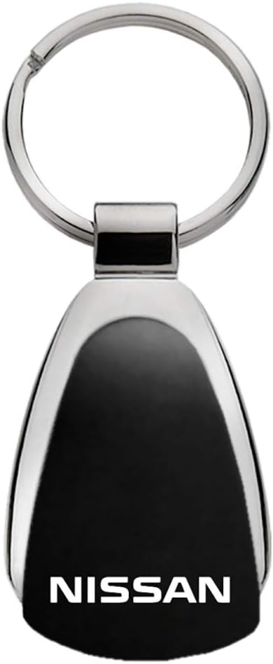 Au-TOMOTIVE GOLD Tear Drop Key Chain for Nissan (Black)