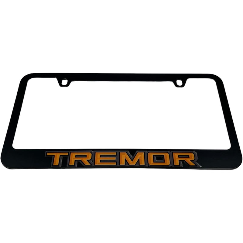 Eurosport Daytona - Compatible with Ford Tremor Badge - Black License Plate Frame