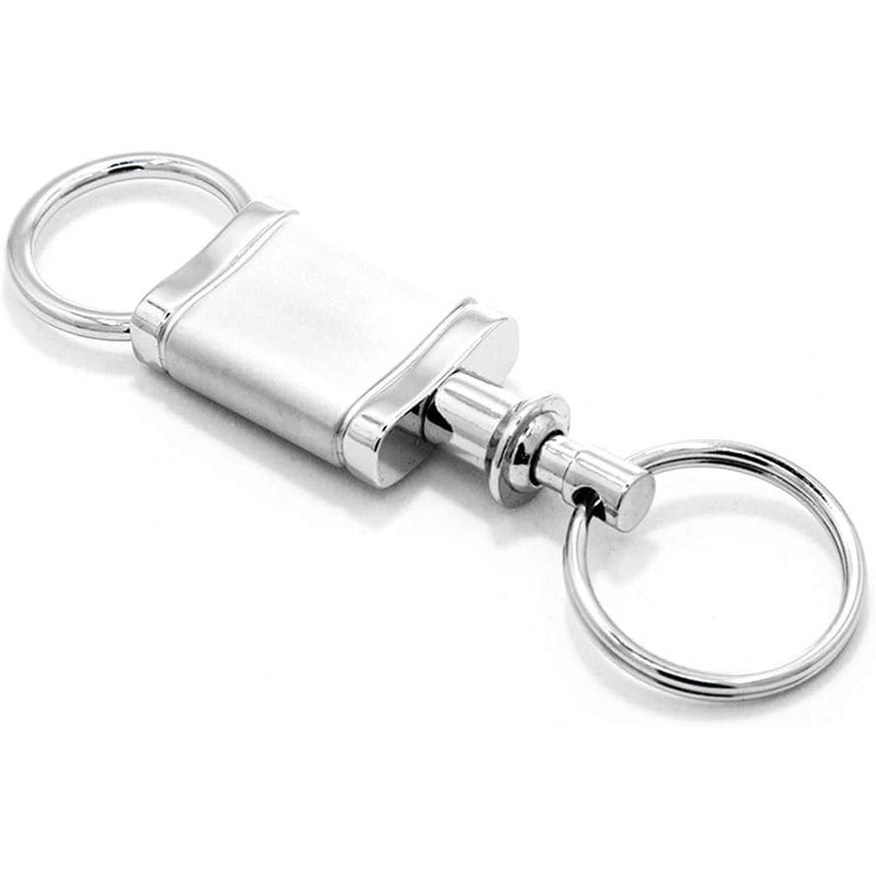 Jeep Au-Tomotive Gold, INC. Grill Logo Metal Valet Key Chain (Chrome)