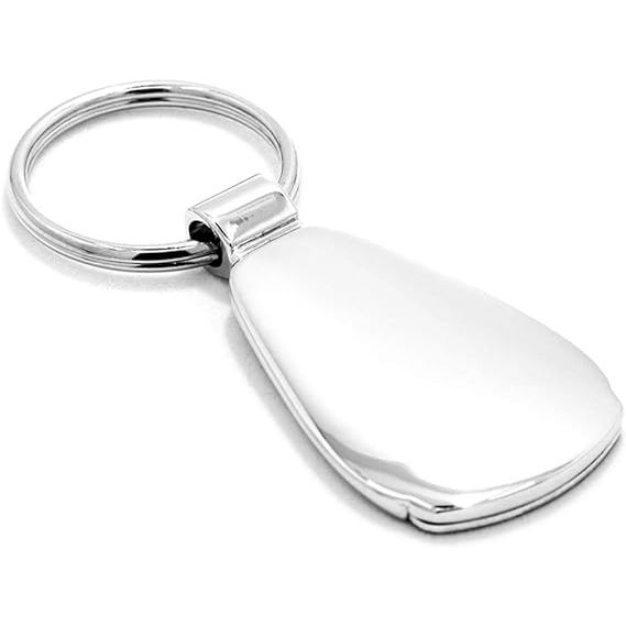 Au-TOMOTIVE GOLD Teardrop Keychain for Ford Mustang 50 years (Blue)
