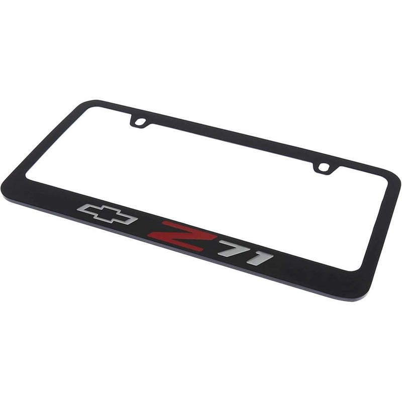 Elite Automotive Engraved License Plate Frame for Chevrolet Z71 (Black)