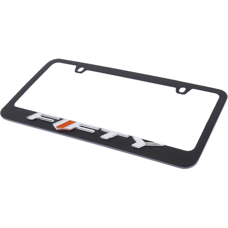 Eurosport Daytona- Compatible with -, Camaro Fifty Black License Plate Frame