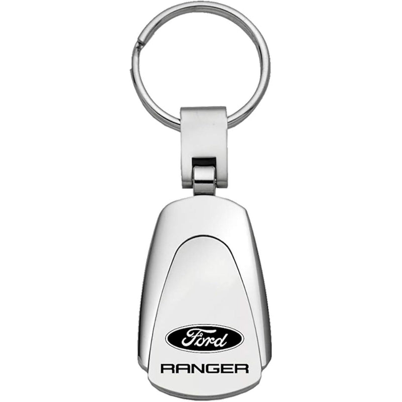 Au-TOMOTIVE GOLD Tear Drop Key Chain for Ford Ranger (Chrome)