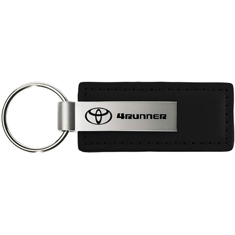 Au-Tomotive Gold, INC. Toyota 4RUNNER Black Leather Key Chain Genuine Licensed Product