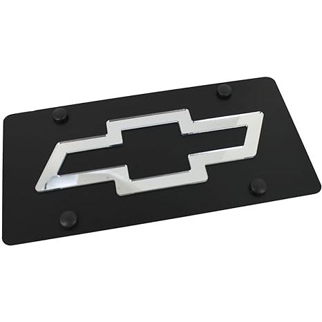 Eurosport Daytona - Compatible with Chevy Mirror Bowtie Acrylic License Plate