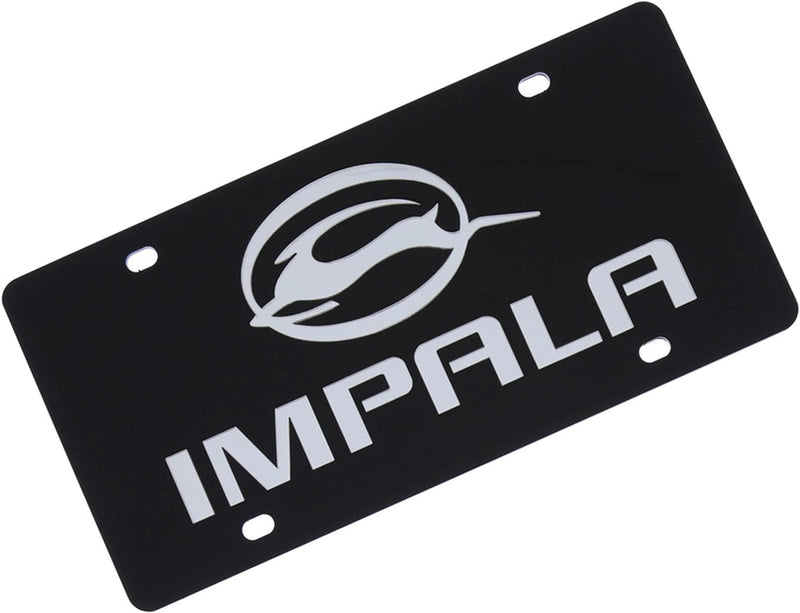 Eurosport Daytona Laser Tag License Plate for Chevy Impala (Chrome)