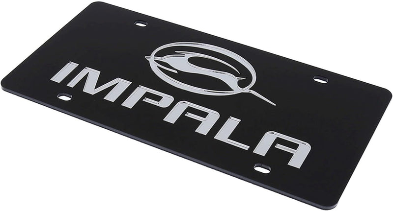 Eurosport Daytona Laser Tag License Plate for Chevy Impala (Chrome)