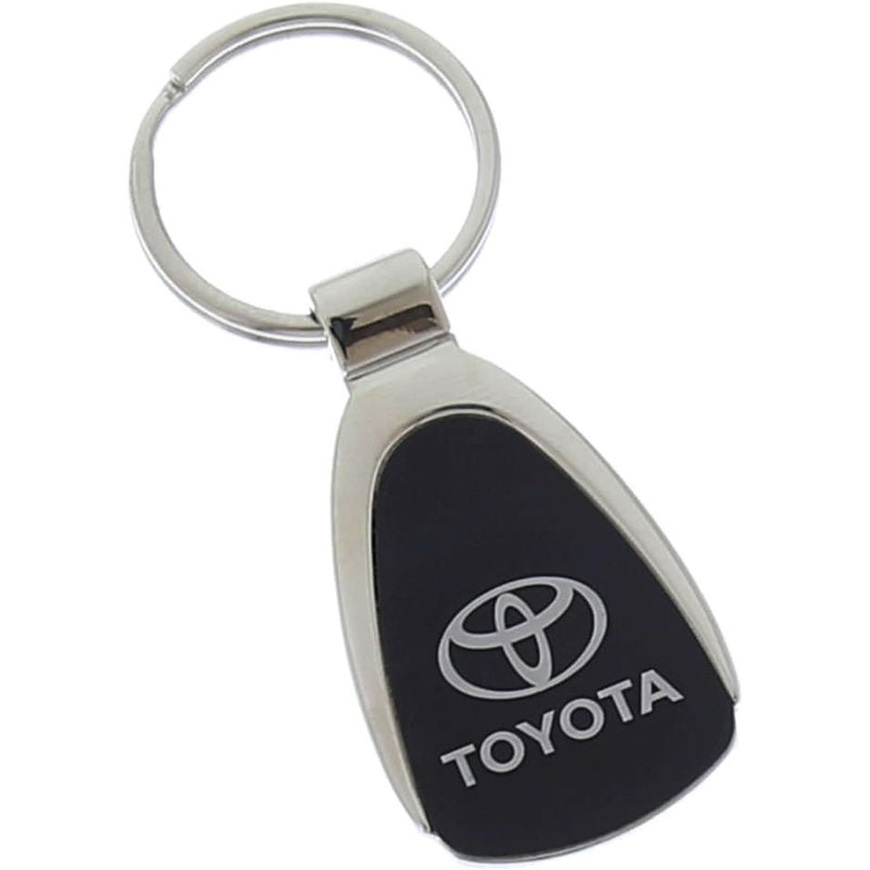 Au-tomotive Gold Toyota Logo Black Tear Drop Key Chain