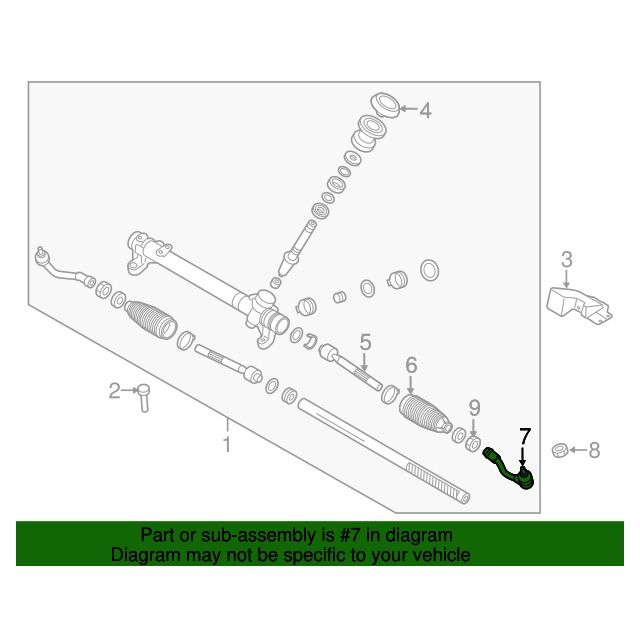Outer Tie Rod End RIGHT for 2015-2019 Sonata Optima Sorento 56825C1090 GENUINE