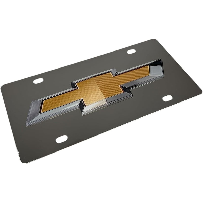 Eurosport Daytona- Chevrolet Bowtie Stainless Steel License Plate