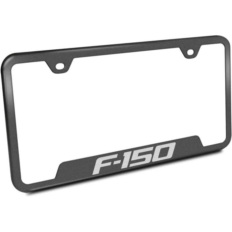 Automotive Gold F-150 Cut-Out Frame – Laser Etched Rugged Black