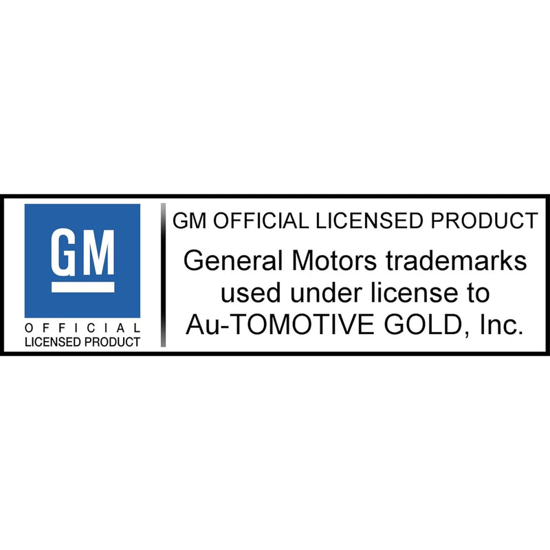 Au-TOMOTIVE GOLD License Plate Frame for Chevy Corvette C6 (Brushed Chrome)