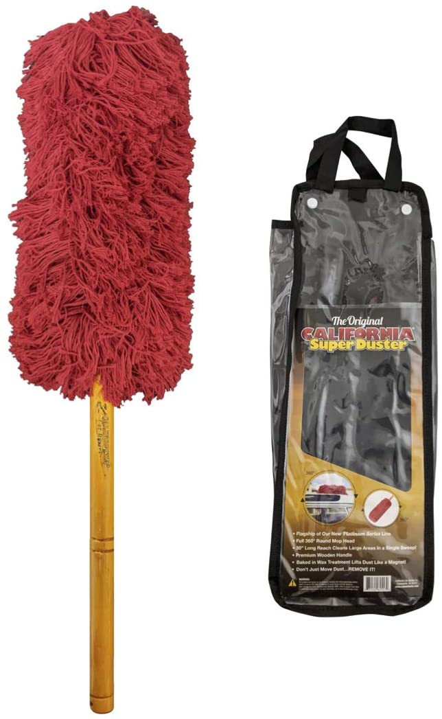 California Car Duster Super Duster with Wooden Handle, 2 Pack