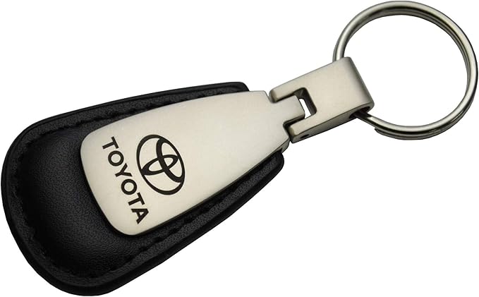 Au-TOMOTIVE GOLD Key Chain Fob Toyota Logo - Premium Black Pearl Carabiner