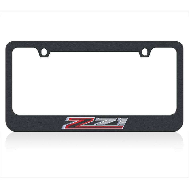 Eurosport Daytona- Compatible with -, Chevrolet Z71 Black License Plate Frame