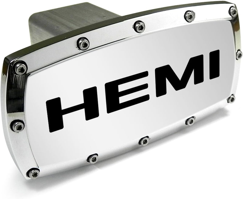 Elite Automotive Products Dodge HEMI Chrome Billet Aluminum Tow Hitch Cover