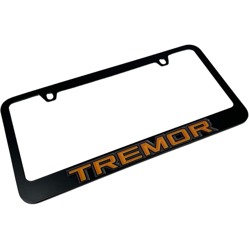 Eurosport Daytona - Compatible with Ford Tremor Badge - Black License Plate Frame