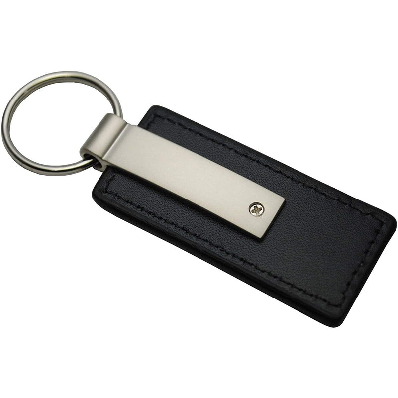 Au-Tomotive Gold Inc. Lincoln Black Leather Key Chain, Official Licensed Product