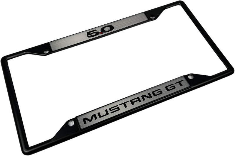 Compatible with Ford 5.0 Mustang GT - Daytona Lite Black License Plate Frame