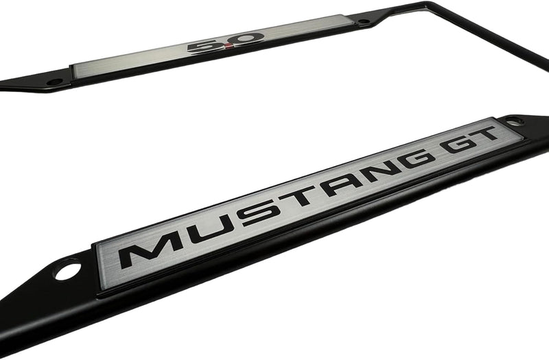 Compatible with Ford 5.0 Mustang GT - Daytona Lite Black License Plate Frame