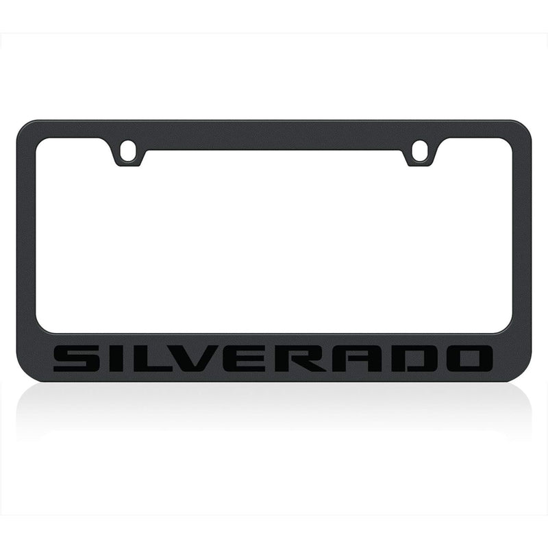 Eurosport Daytona- Compatible with -, Black Silverado License Frame