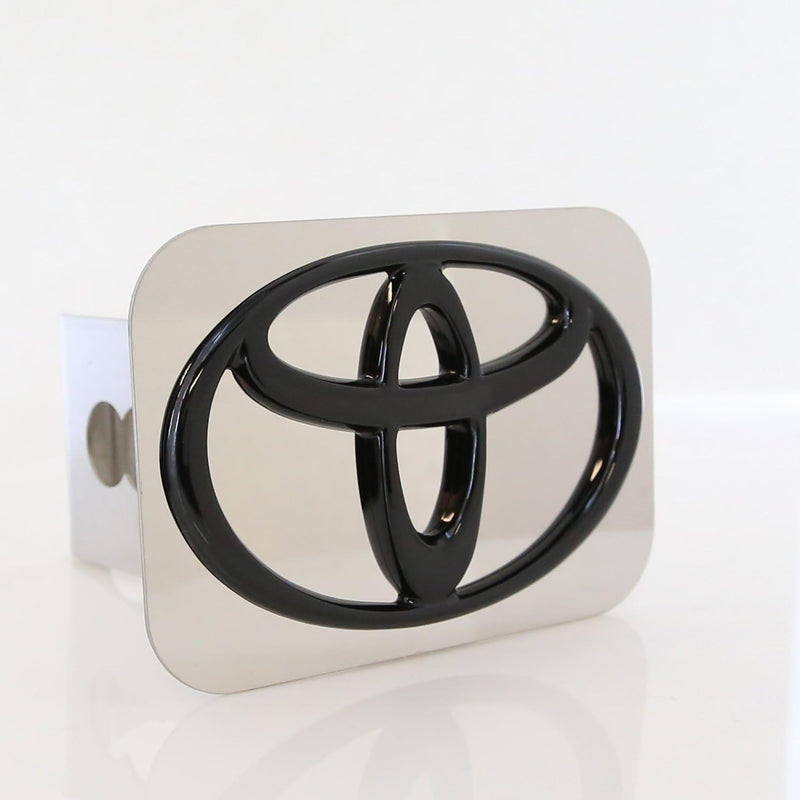 Au-Tomotive Gold Inc. Toyota Black Logo Tow Hitch Cover Official Licensed